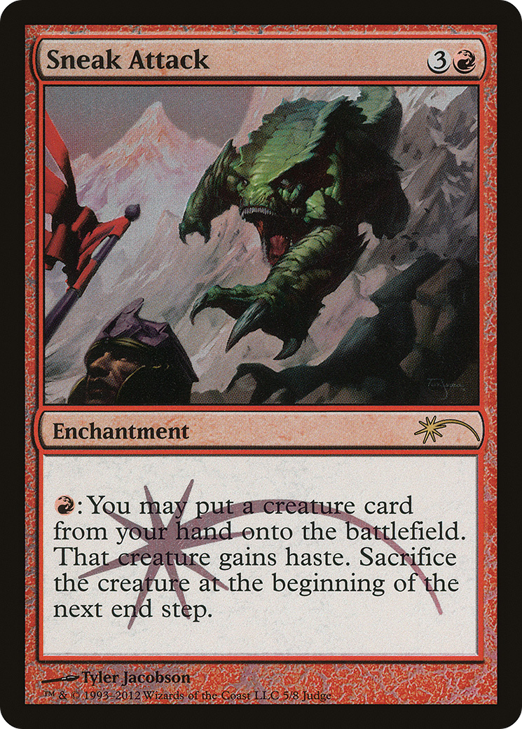 Sneak Attack (JDG-005) [Misc] Judge Gift Cards 2012 Foil MTG Single Wizards of the Coast