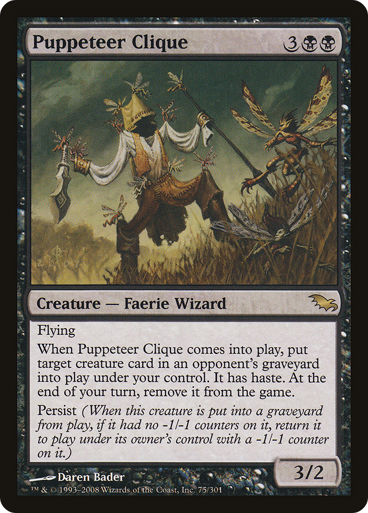 Puppeteer Clique (SHM-075) [Shadowmoor] MTG Single Wizards of the Coast
