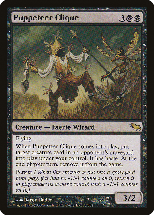 Puppeteer Clique (SHM-075) [Shadowmoor] MTG Single Wizards of the Coast