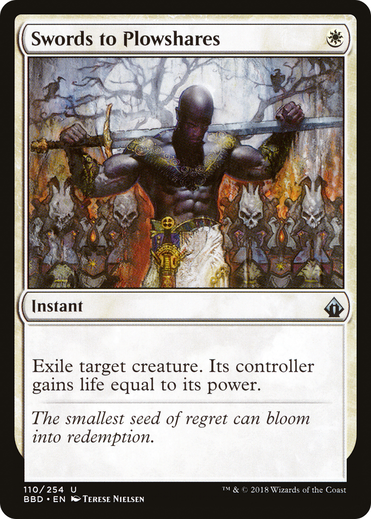Swords to Plowshares (BBD-110) [Battlebond] MTG Single Wizards of the Coast