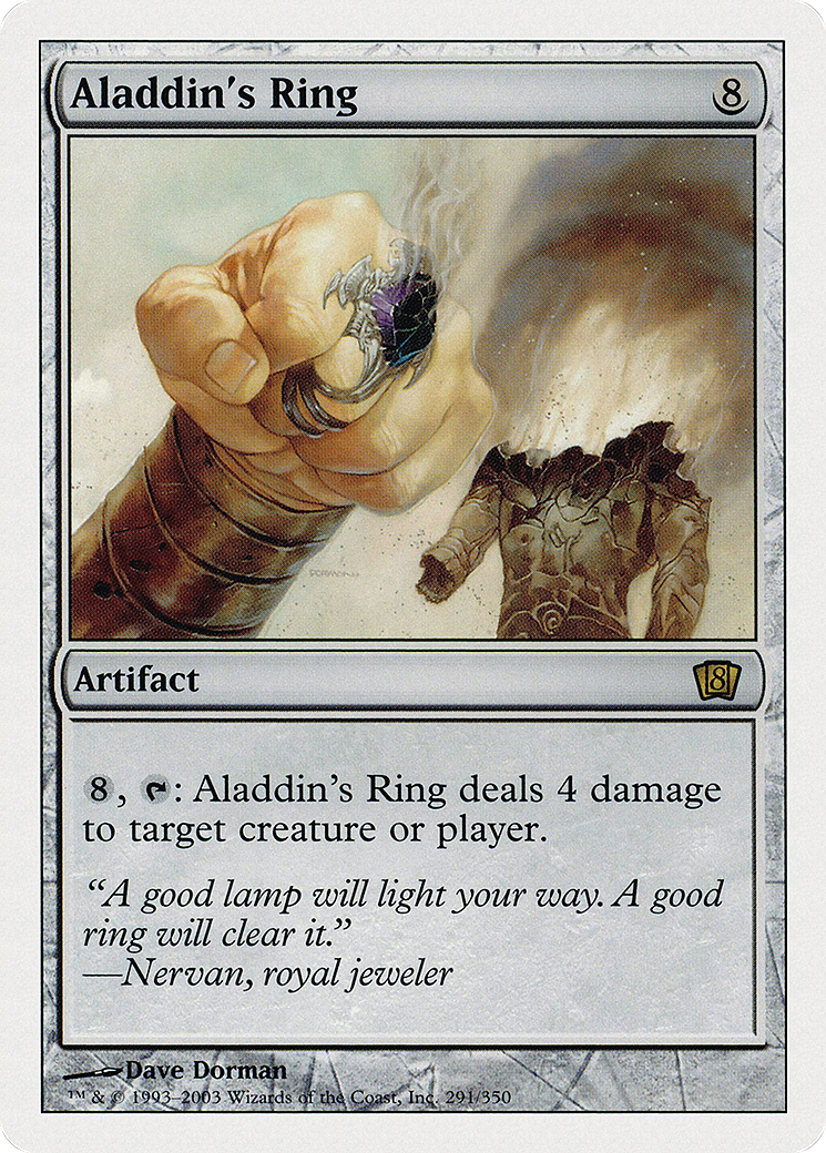Aladdin's Ring (8ED-291) [8th Edition] Foil MTG Single Wizards of the Coast