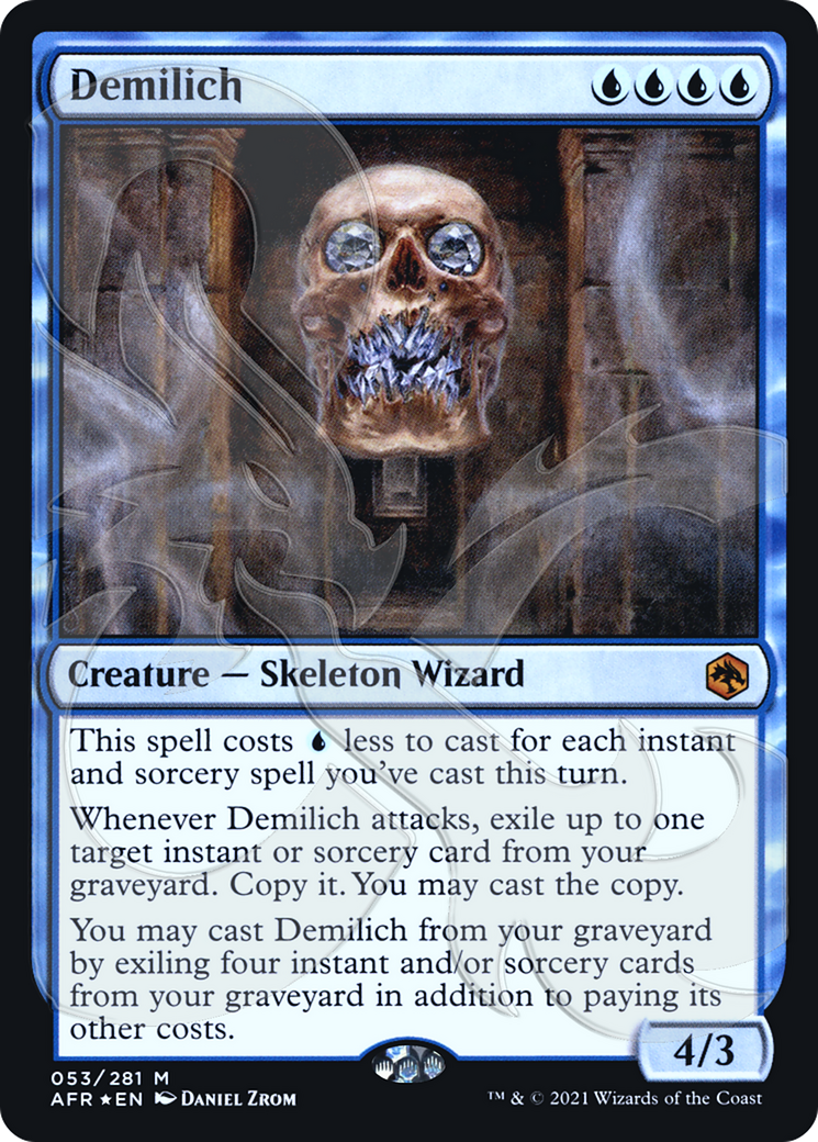 Demilich (AFR&-053) [Adventures in the Forgotten Realms Promos] Foil MTG Single Wizards of the Coast