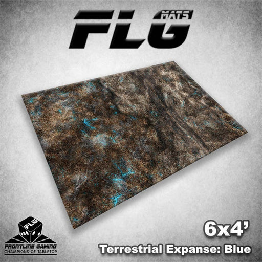 Frontline Gaming: Mats - Terrestrial Expanse Blue 6'x4' Gaming Mat FLG
