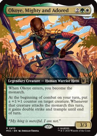 Okoye, Mighty and Adored (MSC-410) [Commander: Marvel Super Heroes] Foil MTG Single Wizards of the Coast