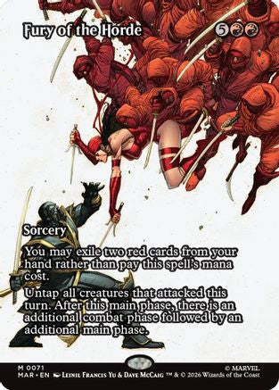 Fury of the Horde (MAR-071) [Marvel Universe Eternal-Legal] Foil MTG Single Wizards of the Coast