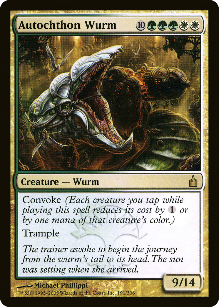 Autochthon Wurm (RAV-191) [Ravnica: City of Guilds] Foil MTG Single Wizards of the Coast