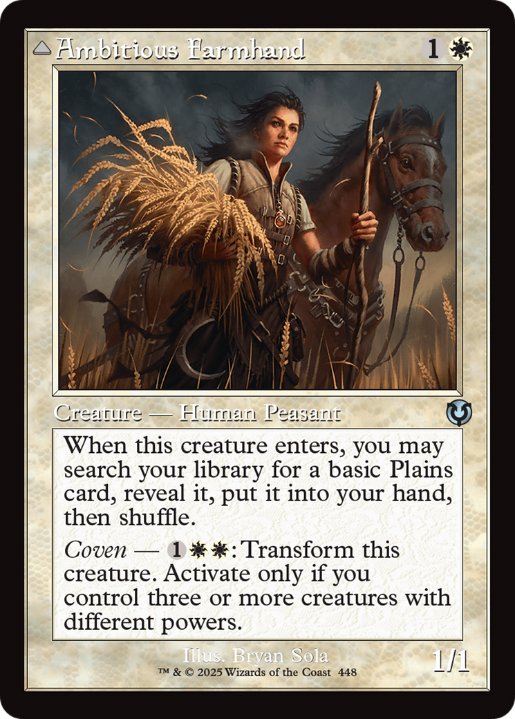 Ambitious Farmhand (INR-448) [Innistrad Remastered] Foil MTG Single Wizards of the Coast