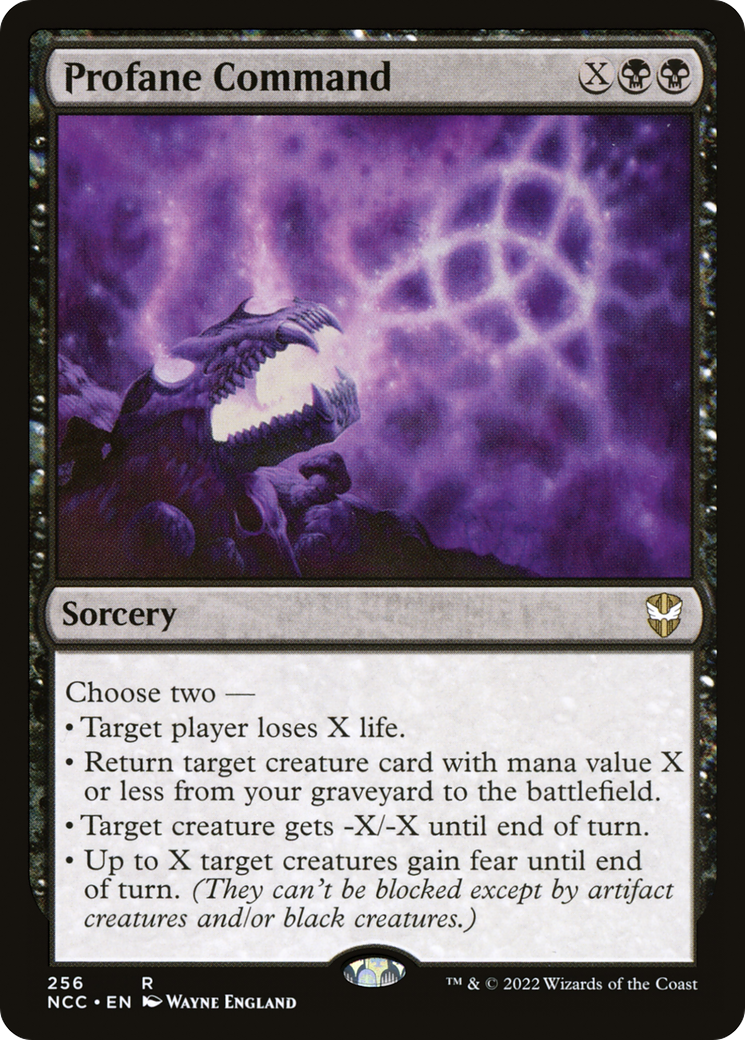 Profane Command (NCC-256) [New Capenna Commander] MTG Single Wizards of the Coast