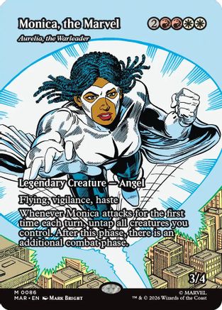 Monica, the Marvel - Aurelia, the Warleader (MAR-086) [Marvel Universe Eternal-Legal] MTG Single Wizards of the Coast