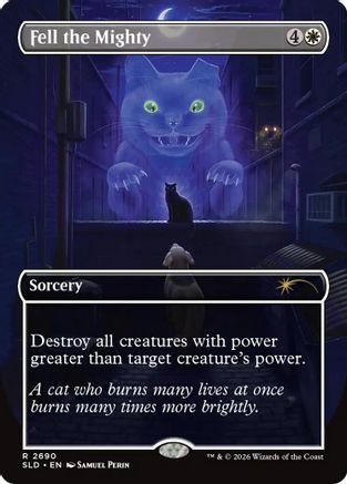 Fell the Mighty (2690) (SLD-2690) [Secret Lair] Drop Series Foil MTG Single Wizards of the Coast