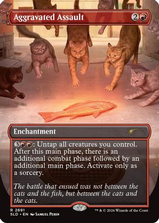 Aggravated Assault (2691) (SLD-2691) [Secret Lair] Drop Series Foil MTG Single Wizards of the Coast