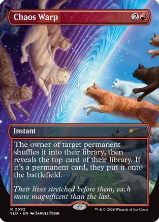 Chaos Warp (SLD-2692) [Secret Lair] Drop Series Foil MTG Single Wizards of the Coast