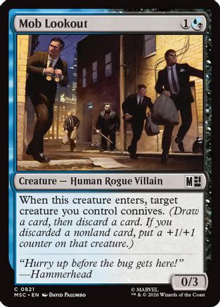 Mob Lookout (MSC-821) [Commander: Marvel Super Heroes] Foil MTG Single Wizards of the Coast