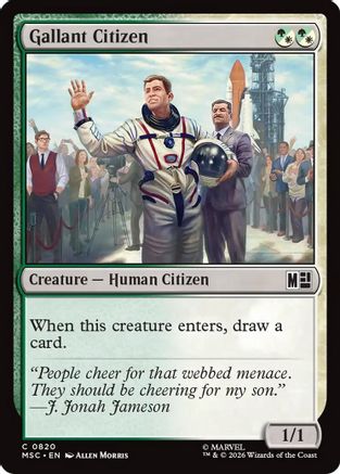 Gallant Citizen (MSC-820) [Commander: Marvel Super Heroes] MTG Single Wizards of the Coast