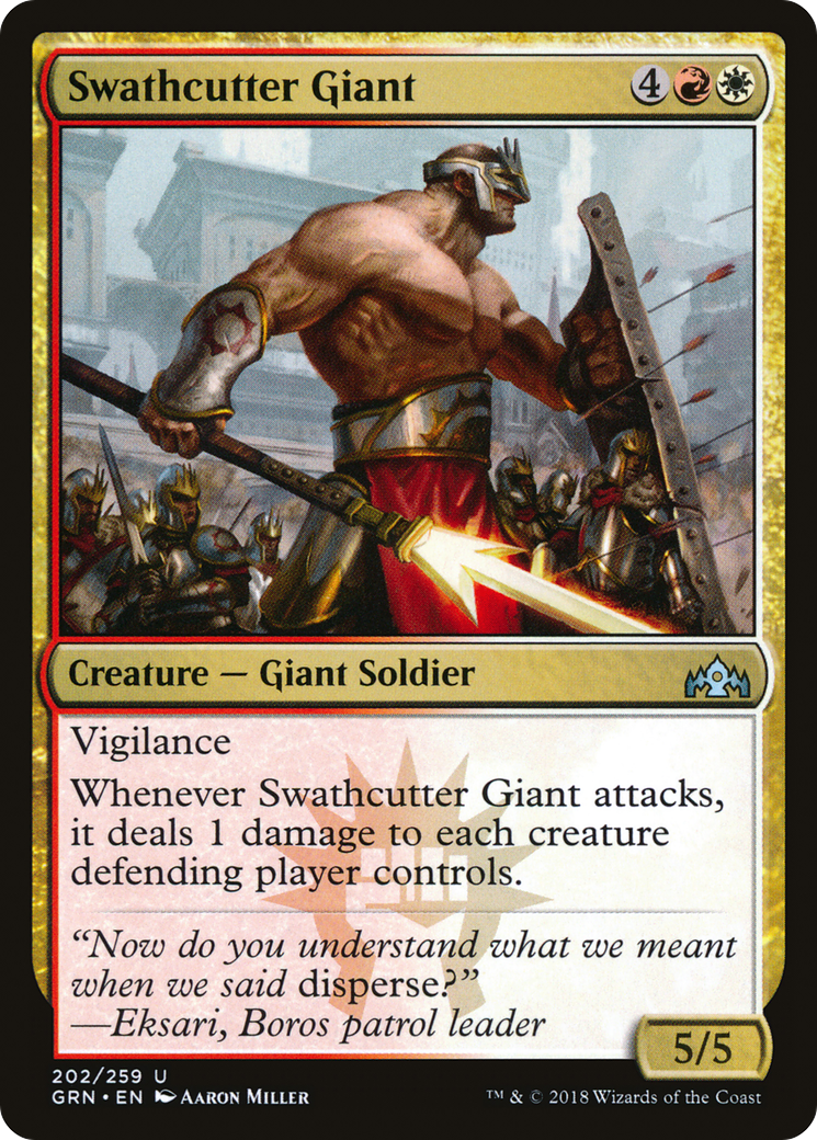 Swathcutter Giant (GRN-202) [Guilds of Ravnica] Foil MTG Single Wizards of the Coast
