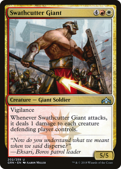 Swathcutter Giant (GRN-202) [Guilds of Ravnica] Foil MTG Single Wizards of the Coast