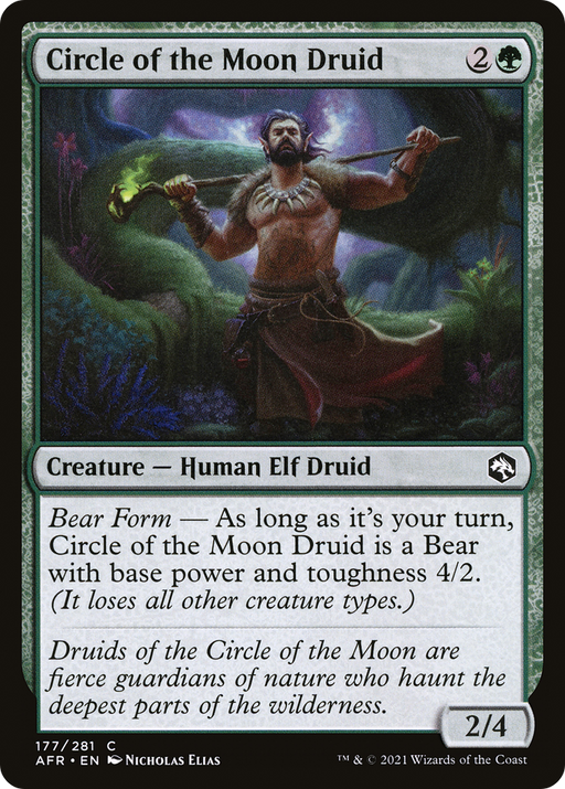 Circle of the Moon Druid (AFR-177) [Adventures in the Forgotten Realms] MTG Single Wizards of the Coast