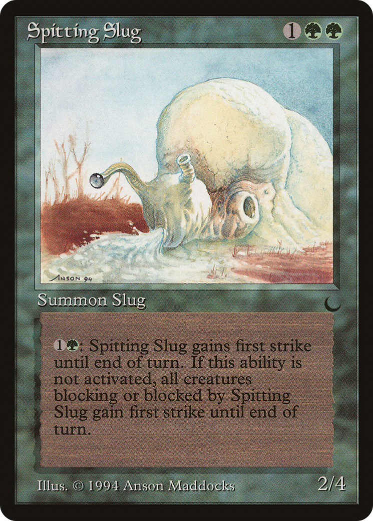 Spitting Slug (DRK-088) [Oldschool] The Dark MTG Single Wizards of the Coast