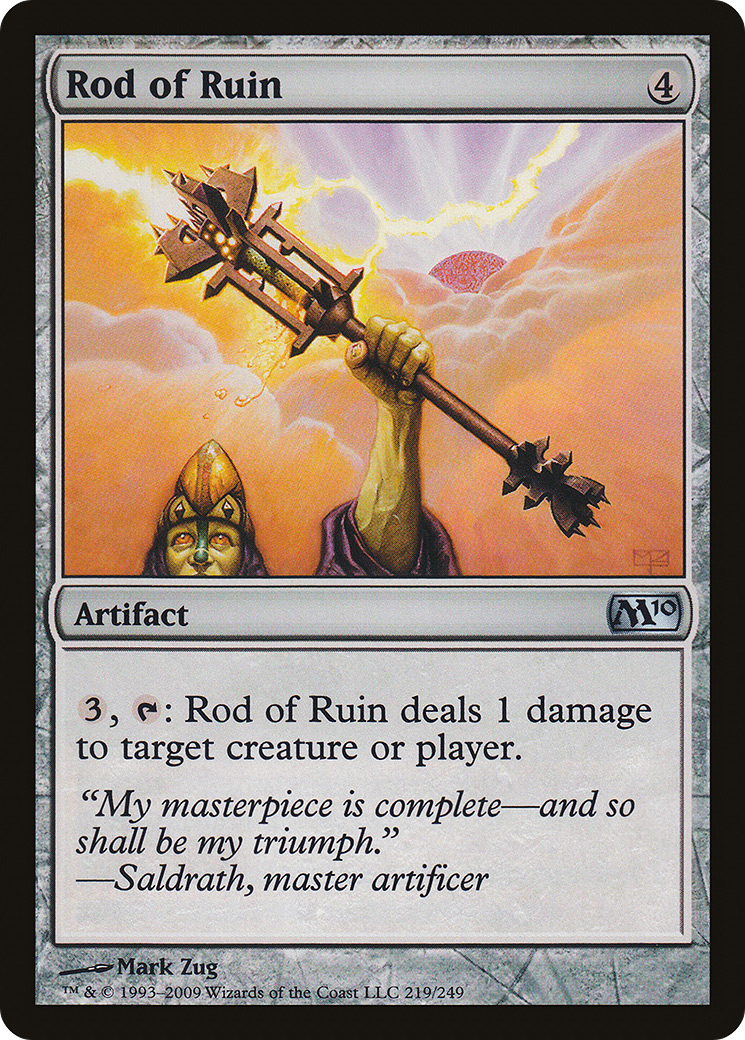 Rod of Ruin (M10-219) [Magic 2010] Foil MTG Single Wizards of the Coast