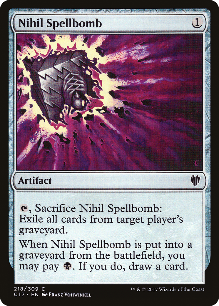 Nihil Spellbomb (C17-218) [Commander 2017] MTG Single Wizards of the Coast