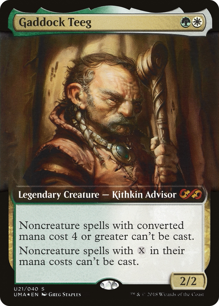 Gaddock Teeg (UMA:BT-U21) [Ultimate Box Topper] (Extended Art) Foil MTG Single Wizards of the Coast