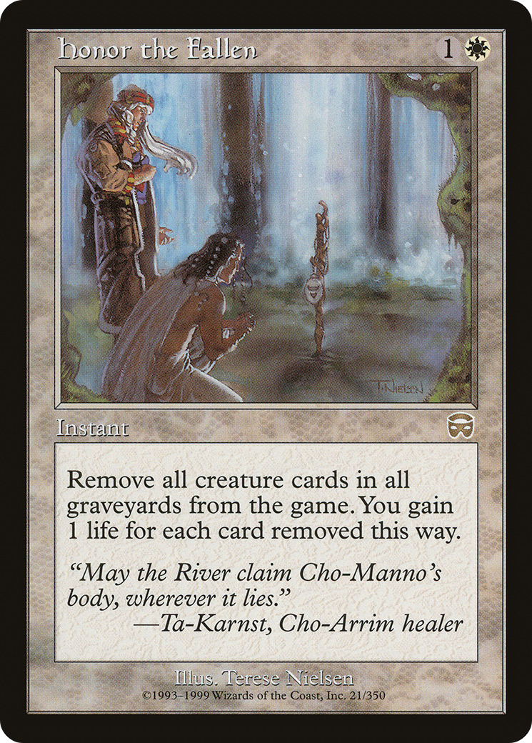 Honor the Fallen (MMQ-021) [Mercadian Masques] Foil MTG Single Wizards of the Coast