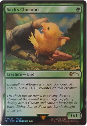 Sazh's Chocobo (UMP-001) [Misc] Unique and Miscellaneous Promos Foil MTG Single Wizards of the Coast