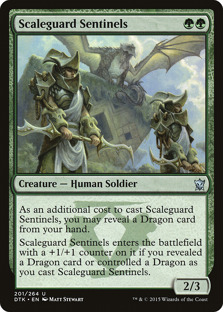 Scaleguard Sentinels (DTK-201) [Dragons of Tarkir] Foil MTG Single Wizards of the Coast