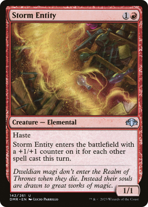 Storm Entity (DMR-142) [Dominaria Remastered] Foil MTG Single Wizards of the Coast