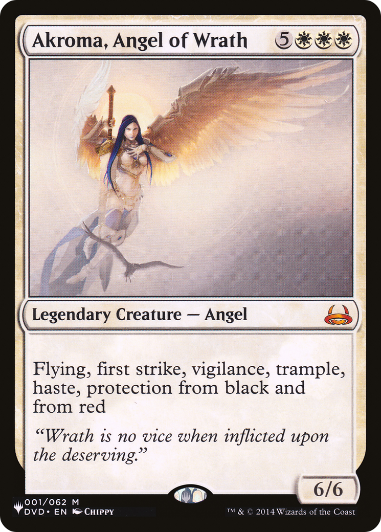 Akroma, Angel of Wrath (LIST-001/062) [Mystery Booster] The List MTG Single Wizards of the Coast