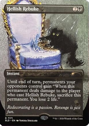 Hellish Rebuke (SLD-7171) [Secret Lair] Drop Series Foil MTG Single Wizards of the Coast