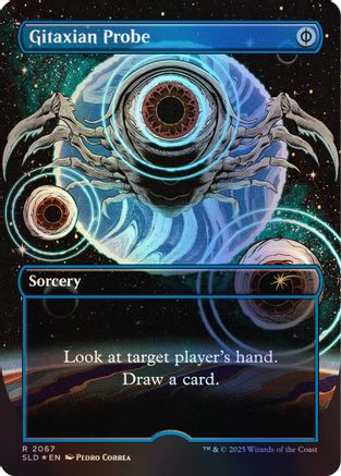 Gitaxian Probe (2067) (Rainbow Foil) (SLD-2067) [Secret Lair] Drop Series Foil MTG Single Wizards of the Coast