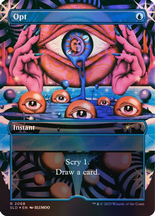 Opt (2068) (Rainbow Foil) (SLD-2068) [Secret Lair] Drop Series Foil MTG Single Wizards of the Coast