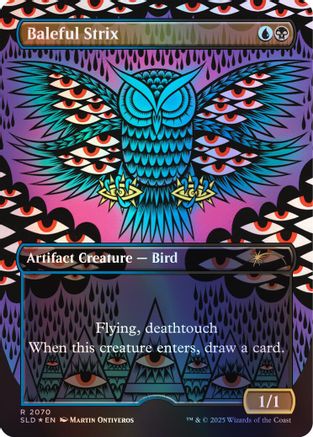 Baleful Strix (2070) (Rainbow Foil) (SLD-2070) [Secret Lair] Drop Series Foil MTG Single Wizards of the Coast