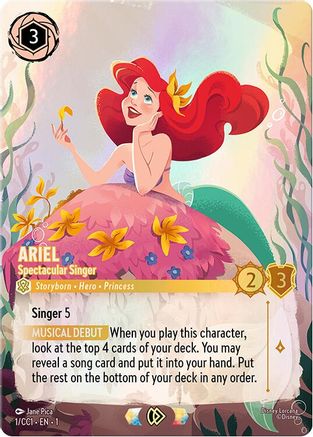 Ariel - Spectacular Singer (1) [Disney Lorcana Promo Cards] Holofoil Lorcana Single Disney