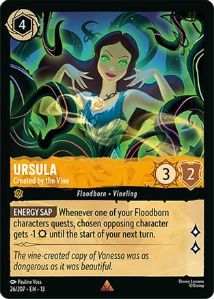 Ursula - Created by the Vine (26/204) [Attack of the Vine] Lorcana Single Disney