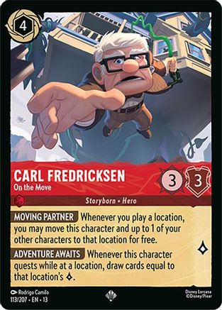 Carl Fredricksen - On the Move (113/204) [Attack of the Vine] Lorcana Single Disney