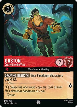 Gaston - Created by the Vine (115/204) [Attack of the Vine] Lorcana Single Disney