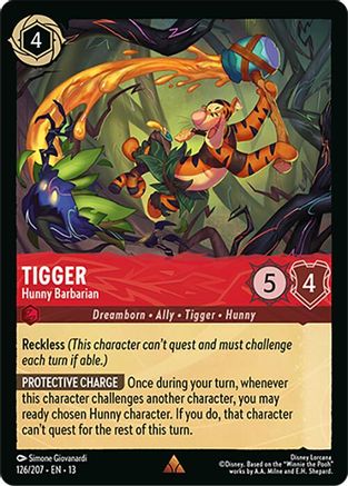 Tigger - Hunny Barbarian (126/204) [Attack of the Vine] Lorcana Single Disney