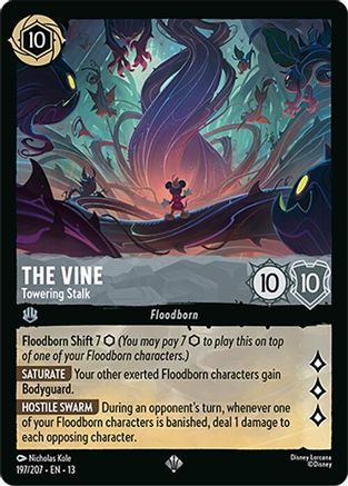 The Vine - Towering Stalk (197/204) [Attack of the Vine] Cold Foil Lorcana Single Disney