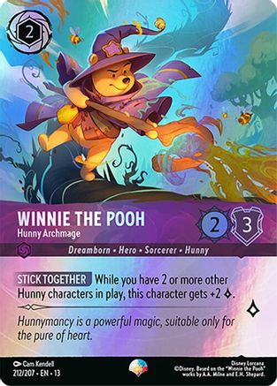 Winnie the Pooh - Hunny Archmage (Epic) (212/204) [Attack of the Vine] Holofoil Lorcana Single Disney