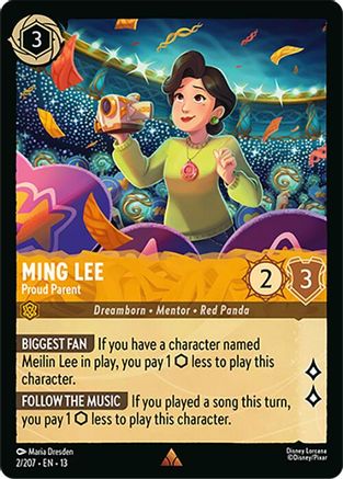 Ming Lee - Proud Parent (2/204) [Attack of the Vine] Cold Foil Lorcana Single Disney