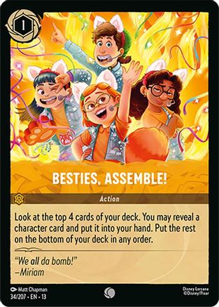 Besties, Assemble! (34/204) [Attack of the Vine] Lorcana Single Disney