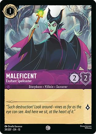 Maleficent - Exultant Spellcaster (39/204) [Attack of the Vine] Lorcana Single Disney