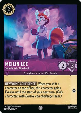Meilin Lee - Superficially Obedient (44/204) [Attack of the Vine] Cold Foil Lorcana Single Disney