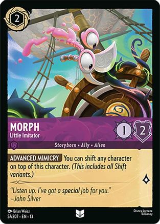 Morph - Little Imitator (57/204) [Attack of the Vine] Cold Foil Lorcana Single Disney