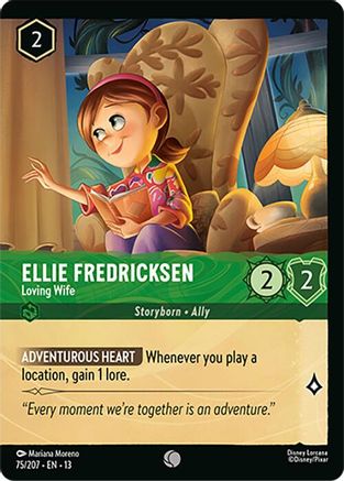 Ellie Fredricksen - Loving Wife (Foil) (75/204) [Attack of the Vine] Cold Foil Lorcana Single Disney