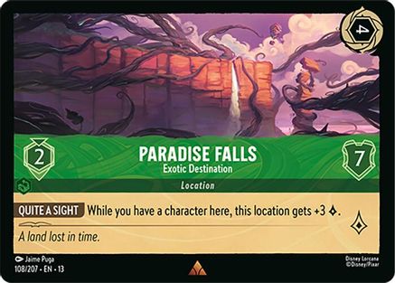 Paradise Falls - Exotic Destination (108/204) [Attack of the Vine] Lorcana Single Disney