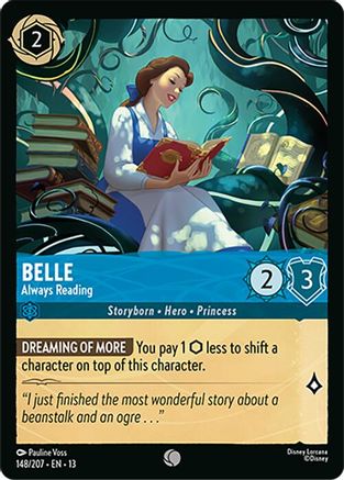 Belle - Always Reading (148/204) [Attack of the Vine] Lorcana Single Disney