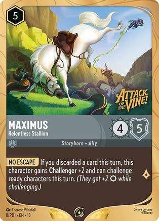 Maximus - Relentless Stallion (8) [Disney Lorcana Promo Cards] Holofoil Lorcana Single Disney